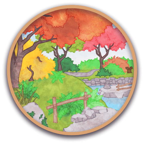 Bouton d'entrée vers le chapitre 3 de The Butchart Gardens. Le chapitre a été complété.