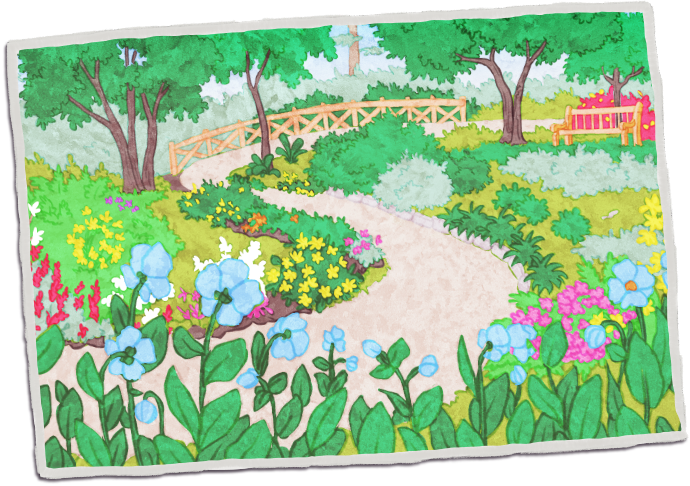 Bouton d'entrée vers le chapitre 2 des Jardins de Métis. Le chapitre a été complété.