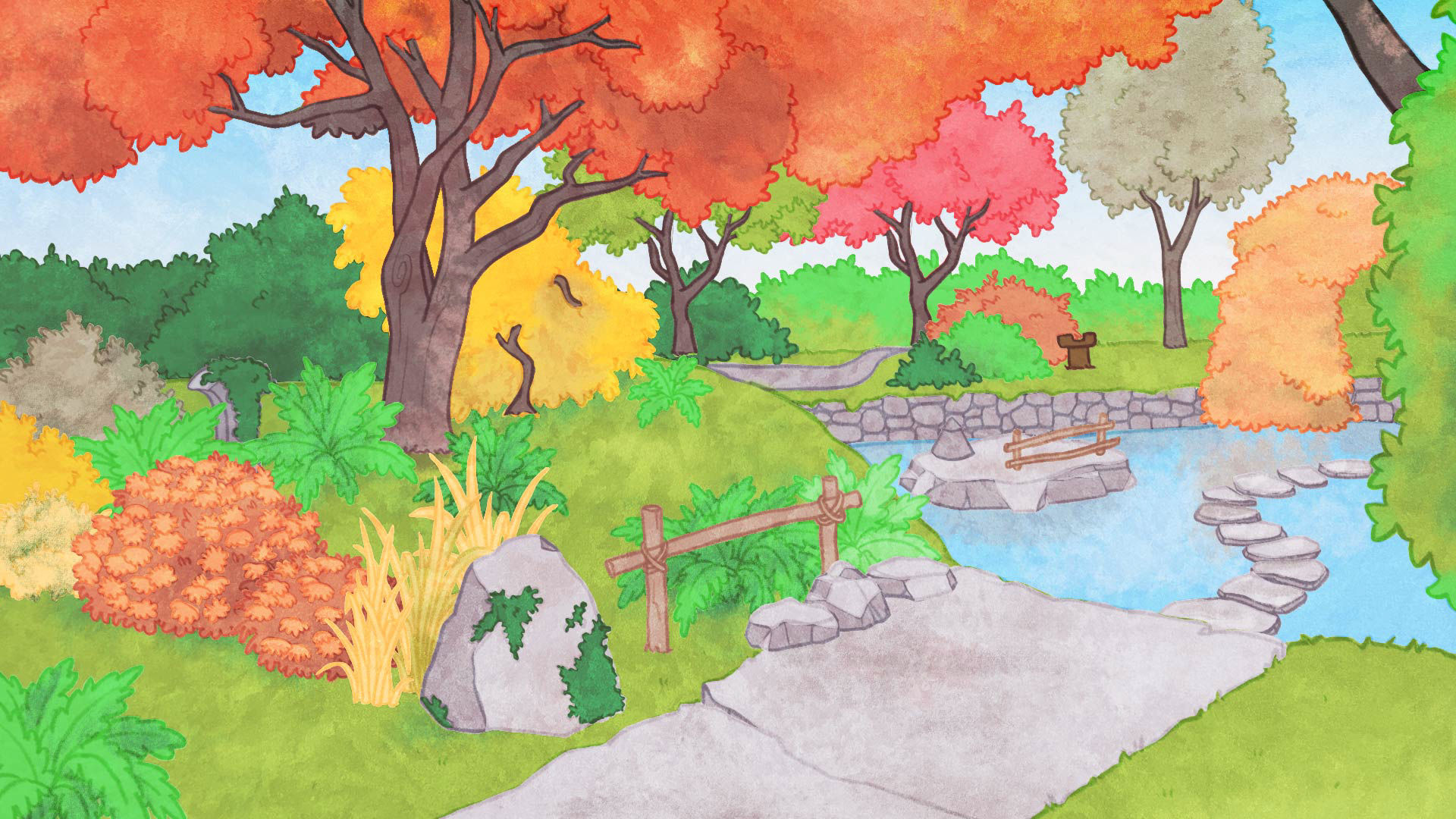 Bouton d'entrée vers le chapitre 2 de The Butchart Gardens. Le chapitre a été complété.